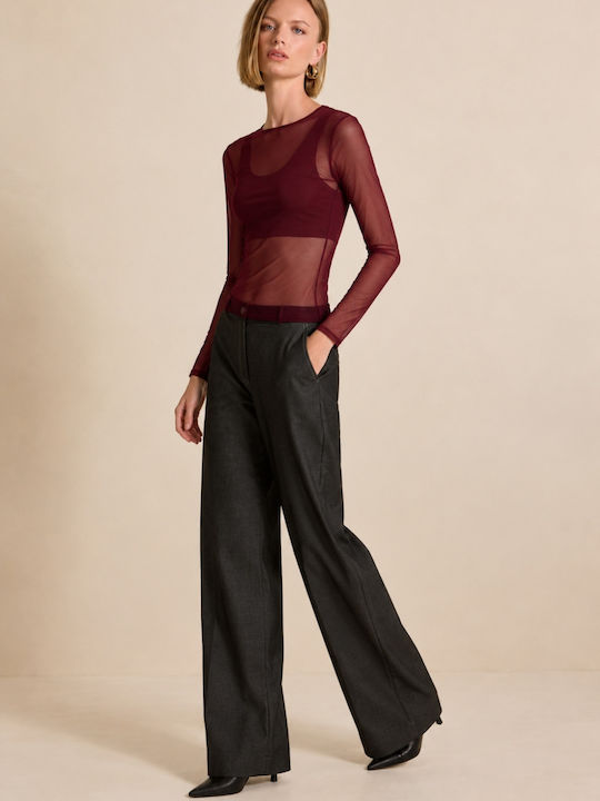 Burgundy Women's Blouse