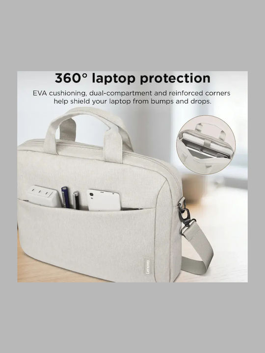 Lenovo Τσάντα Ώμου / Χειρός για Laptop 16" σε Μπεζ χρώμα GX41W44768