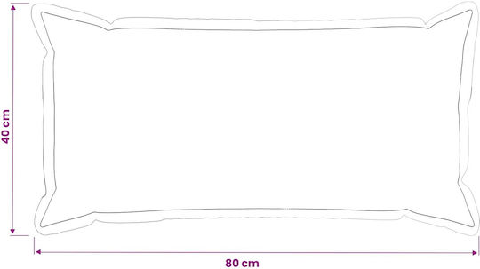 vidaXL Μαξιλάρι Καναπέ Houten Ανθρακί 40x80εκ.