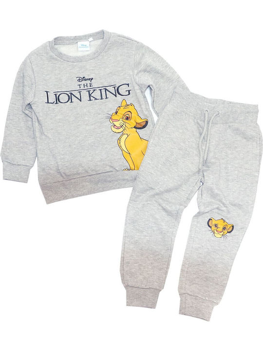 Lion King Παιδικό Παντελόνι Φόρμας Γκρι