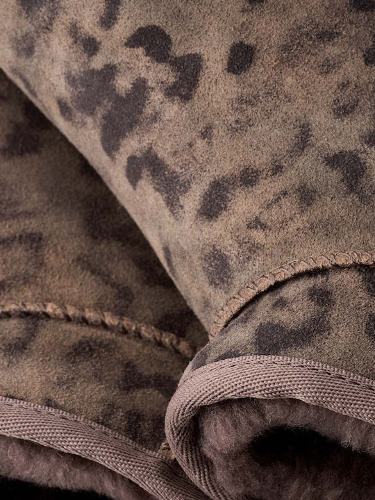 Classic Ultra Mini Leder-Stiefeletten für Damen Braun