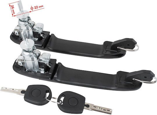 Ford Galaxy I 95-06 Front Outer Door Handle Short Handle Wide Flange Left + Right 2 Pcs Set