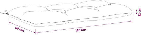 vidaXL Vianen Garden Bench Cushion Red 60x120 cm