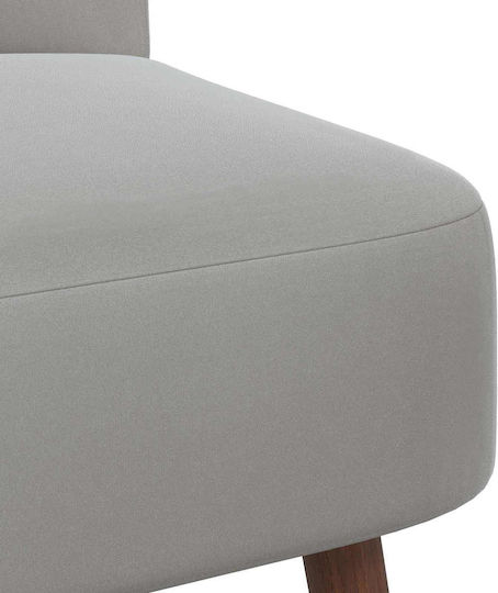 Velvet Armchair Light Grey 48x58x72cm Velvet Armchair Light Grey 48x58x72cm