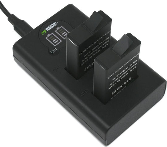 Wasabi Power Gopro Max2 Enduro Battery 2-pack Usb Dual Charger