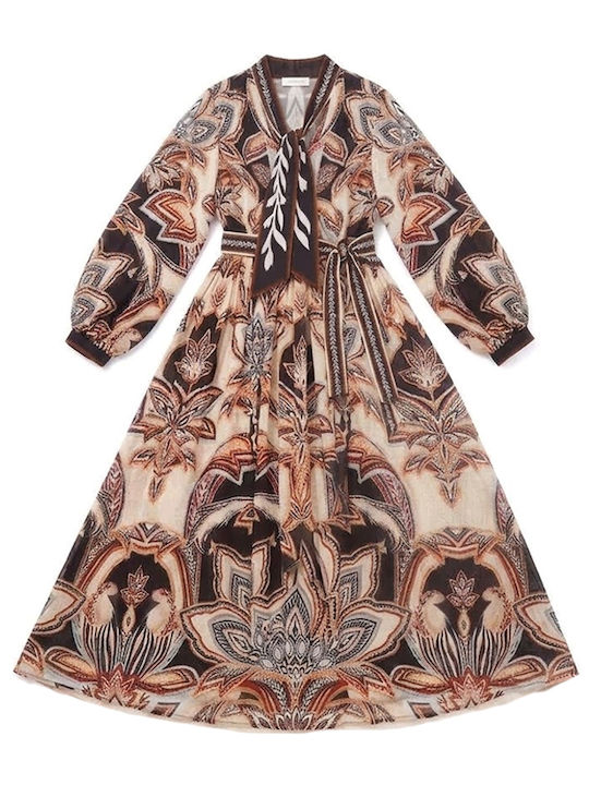 Midi Evening Dress Cream