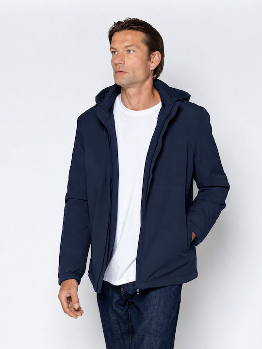 Blaue Jacke
