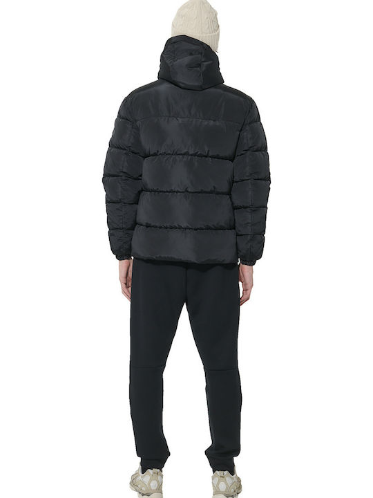 Winter Puffer Jacket Waterproof and Windproof Black