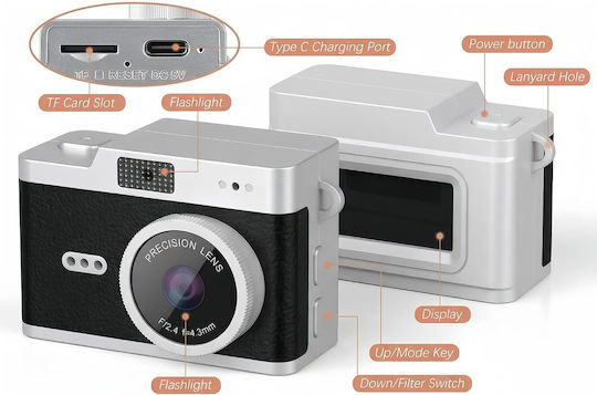 Wowkids X5 Aparat Foto Compact 2 MP Full HD (1080p) Alb