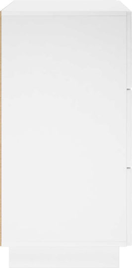 Wooden Sideboard with Drawers White 70x38x75 cm