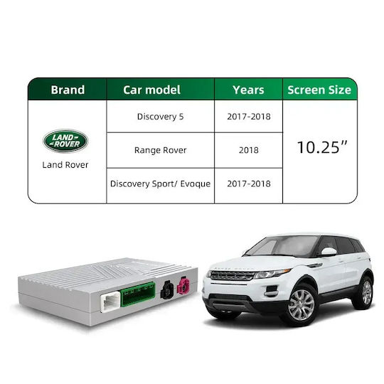 Digital IQ Auto-Audiosystem für Land Rover Discovery 2016–2019 (Bluetooth/USB/WiFi/GPS/Apple CarPlay/Android Auto) mit 10,25-Zoll-Touchscreen