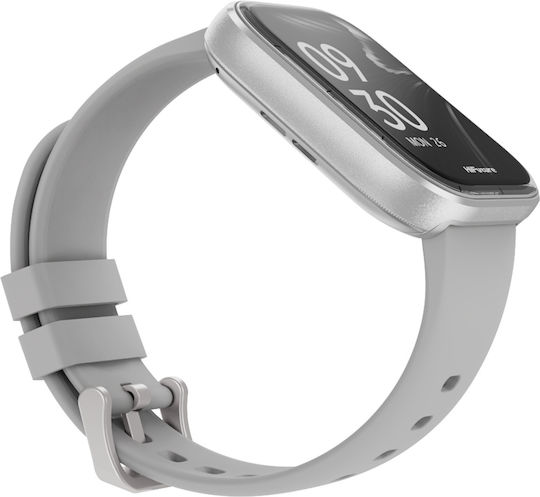 Zone3 Aluminium 47mm Smartwatch με Παλμογράφο (Ασημί)