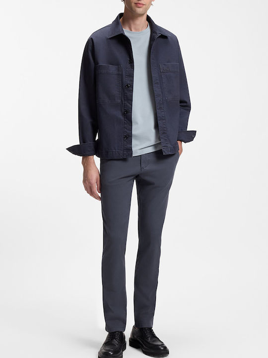 Ανδρικό Παντελόνι Chino Ελαστικό Slim Fit Darkblue