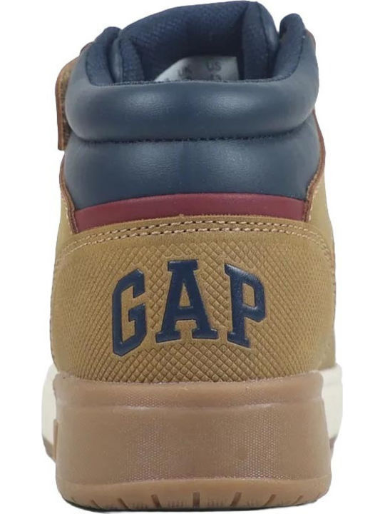 Παιδικά Sneakers High Ανατομικά με Σκρατς Ταμπά