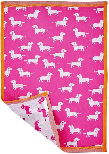 Butlers Kitchen Towel Made of 100% Cotton in Pink Color 67x50cm