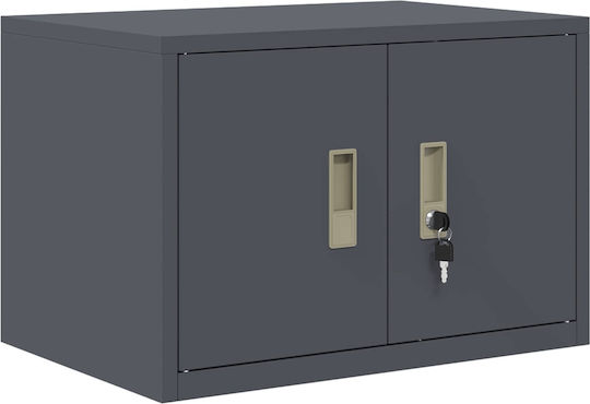 Metall-Aufbewahrungsschrank mit 2 Schubladen L60 x B40 x H145 cm