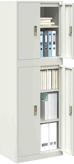 Metallschrank mit 2 Schubladen B60xT40xH175 cm