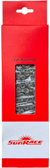 SunRace CN12A 12-Speed Bicycle Chain 126L Silver