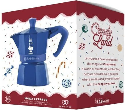 Bialetti Ibric pentru espresso 3 cești Albastru