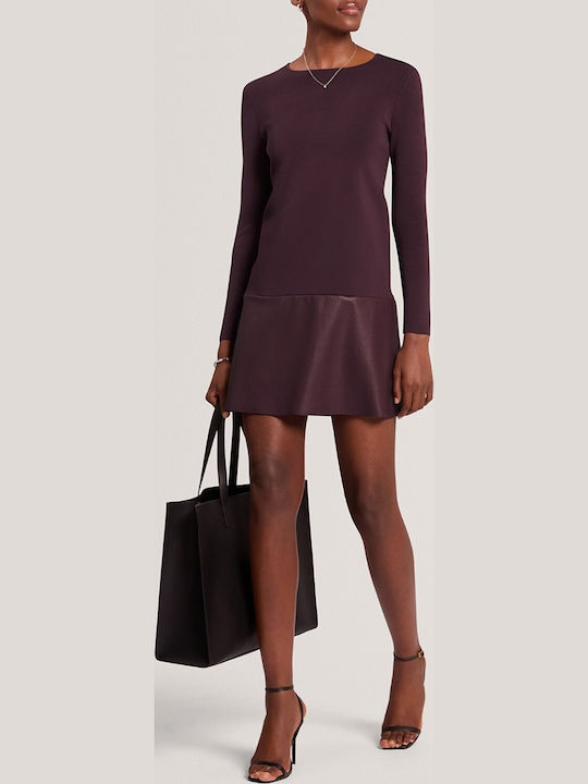 Mini-Abendkleid in Bordeaux