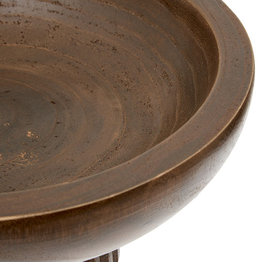 A-s Decorative Wooden Bowl Brown 18x18x12.5cm