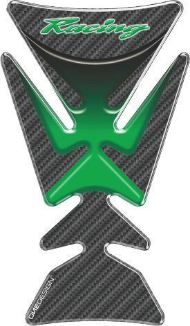 Tankpad One Design Racing Carbon Look Grün