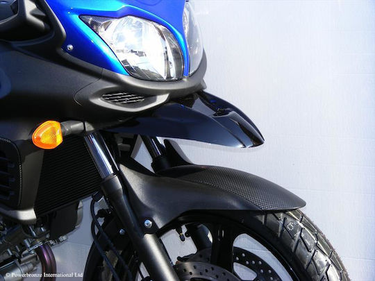 Powerbronze Vorderseite Vorderradkotflügel Motorrad für Suzuki DL 650 V-STROM Schwarz 1Stück