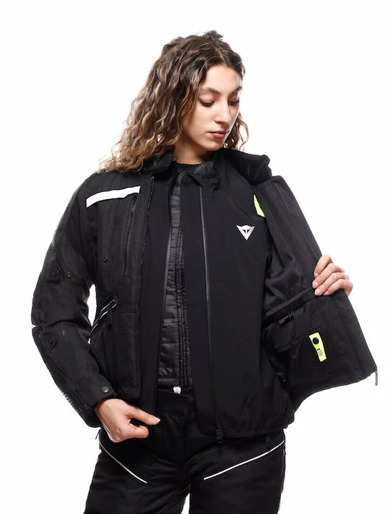 Gullfoss Women's Motorcycle Jacket 4 Seasons Waterproof Black