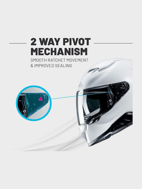 HJC F71 DLE Mc1sf Roșu Negru Casca Moto Față Întreagă ECE 22.06 cu Sunvisor