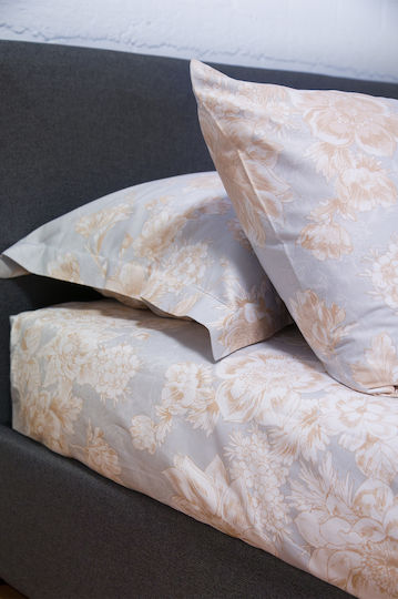 Biokarpet Biokarpet Чаршаф Diamond 253 Pearl Sky Комплект Единични Чаршафи