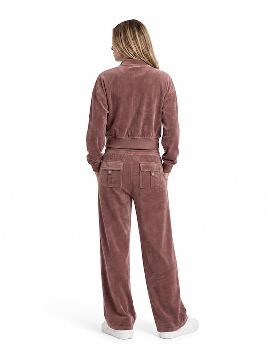 Women's Zipped Cardigan Brown