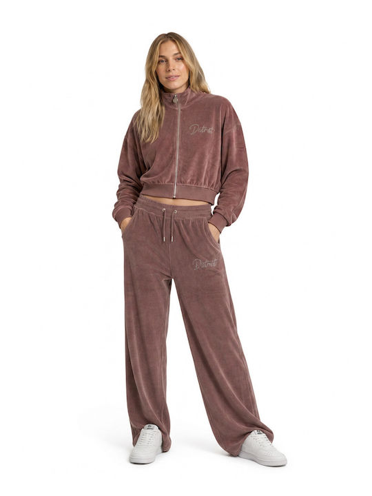 Women's Zipped Cardigan Brown
