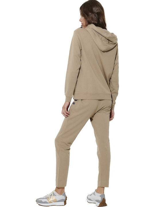 Women's Hooded Sweatshirt Khaki
