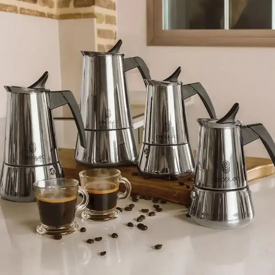 Cecotec Piccolina 200 Μπρίκι Espresso 2cups Inox Ασημί