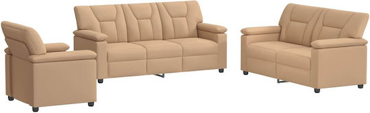 Wohnzimmermöbel-Set 3-Sitzer & 2-Sitzer & Sessel