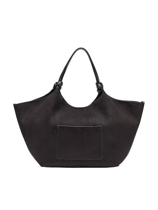 Paula Fabric Women's Tote Bag Black / Silver