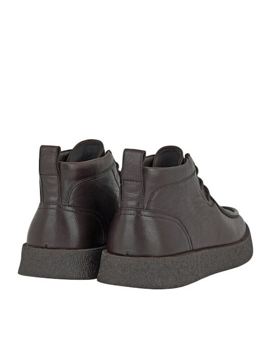 Braune Leder-Herrenstiefel
