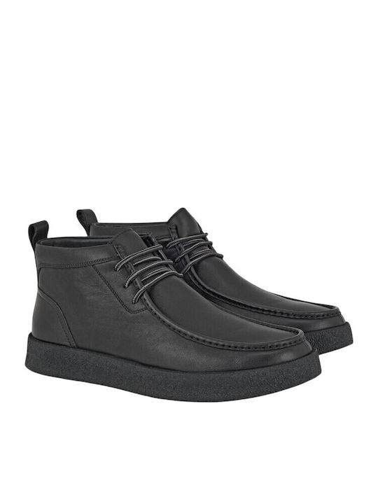 Schwarze Herrenstiefel aus Leder
