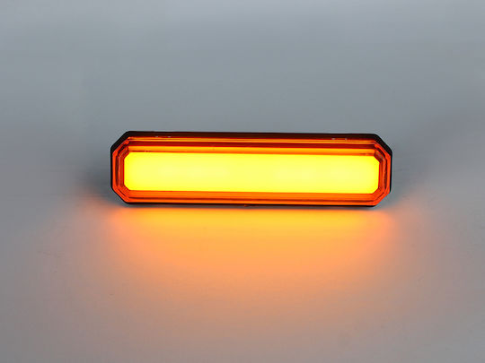 Комплект от 5 Неонови LED Габаритни Светлини 12/24v Кехлибарени 84 Mm 0250s
