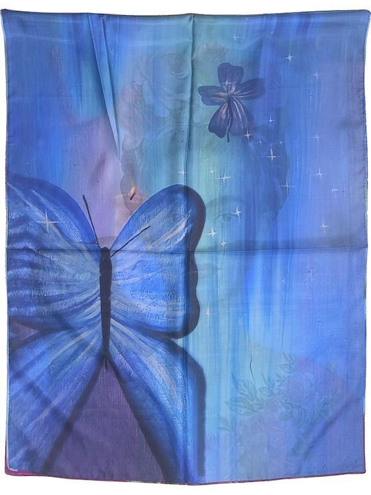 Gift-Me Women's Multicolour Silk Scarf