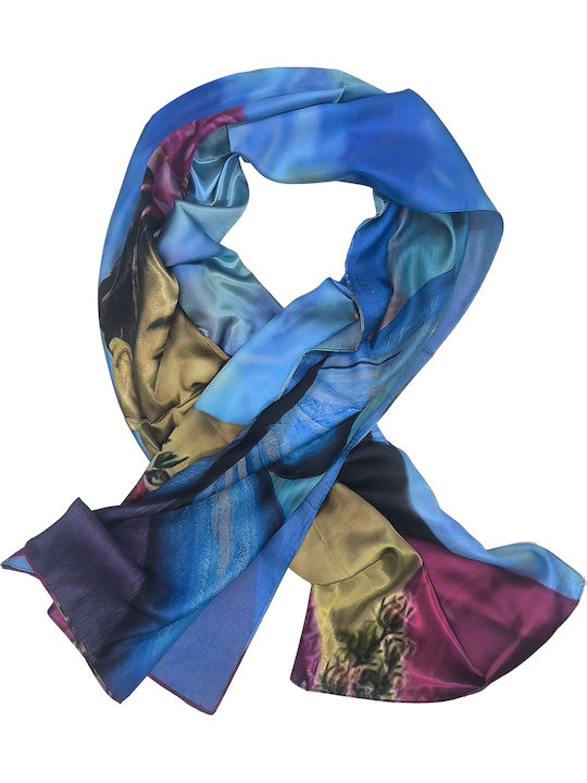 Gift-Me Women's Multicolour Silk Scarf