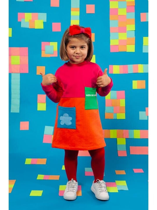 Girls' Tricolour Dress