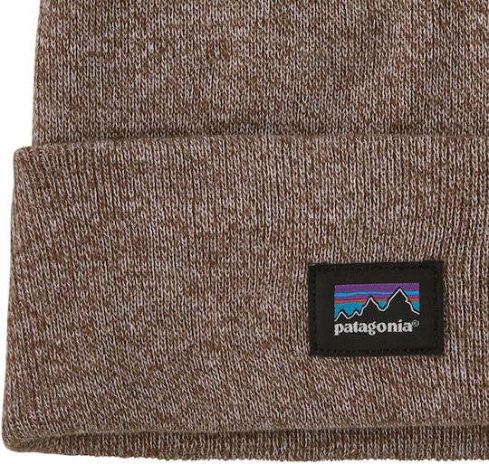 Unisex Beanie Knitted Hat in Brown
