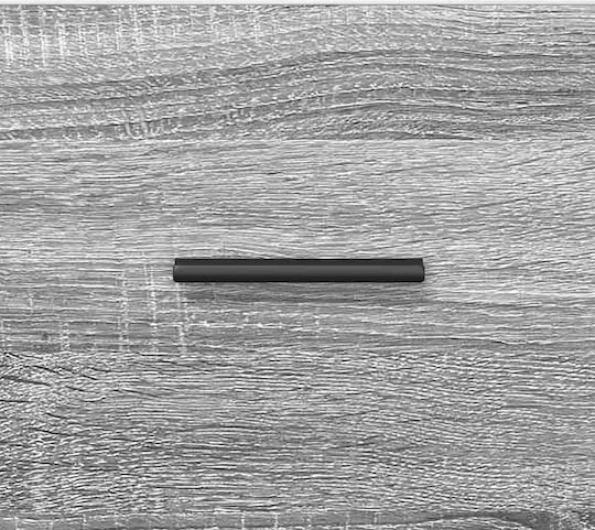 Konsolentisch aus Holz und Metall Grau L90 x B33 x H80,5 cm