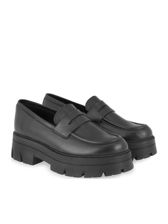 Leather Women's Oxfords in Black