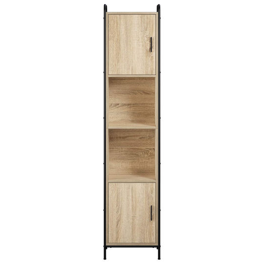 vidaXL Ντουλάπι Στήλη Μπάνιου Τοίχου Μ46xΒ36xΥ181cm Sonoma