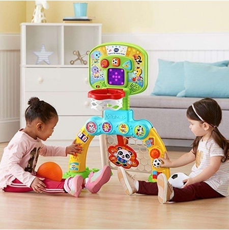 3-in-1 Sports Center Pull-Along Toy with Music for 12+ Months