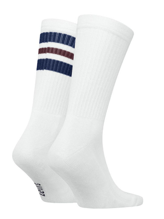 Levi's Reg Cut Ls Ανδρικές Κάλτσες White/red/blue 2Pack
