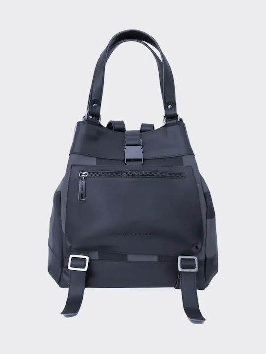 Ea Logo Grauer Damenrucksack