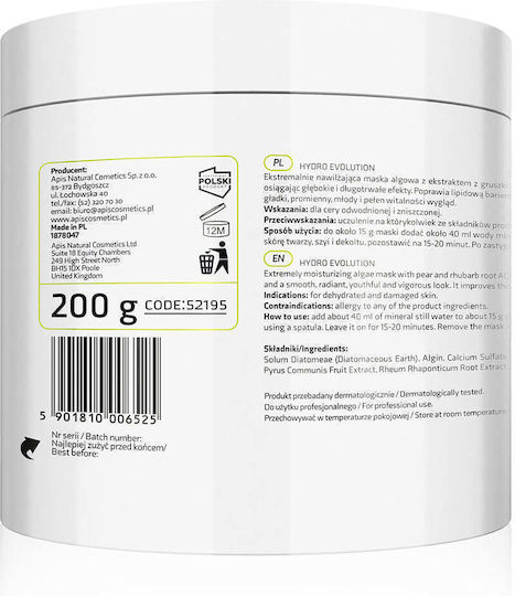 Apis Natural Cosmetics Hydro Evolution Mască Pentru Față 200gr